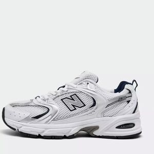 New Balance White and Black Sneakers